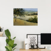 "Arbres dans un champ #1" Affiche paysagère (Bureau à domicile)