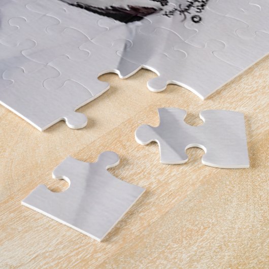 Arbres d'Aspen dans le puzzle d'hiver (Côté)