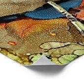 Arbres d'Aspen et affiche sur le lac 12X12" (Coin)