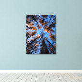 Arbres d'automne au coucher du soleil impression d (Insitu (Plancher de Bois))