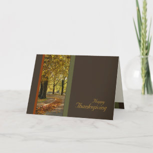 Arbres d'automne Carte Thanksgiving