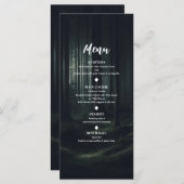 Arbres de forêt de Moody foncé au menu Mariage Twi (Devant / Derrière)
