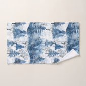 Arbres de Noël Blue White Mountain (Serviette à main)