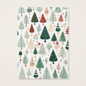 Arbres de Noël Earring Carte d'affichage (Dos)