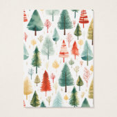 Arbres de Noël Earring Carte d'affichage (Dos)