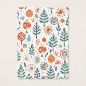 Arbres de Noël Earring Carte d'affichage (Dos)