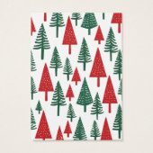Arbres de Noël Earring Carte d'affichage (Dos)