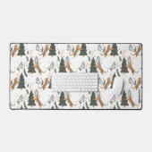 Arbres de Noël et motif de tigres mignons (Clavier et souris)