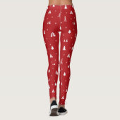 Arbres de Noël et Snowflakes Leggings (Dos)