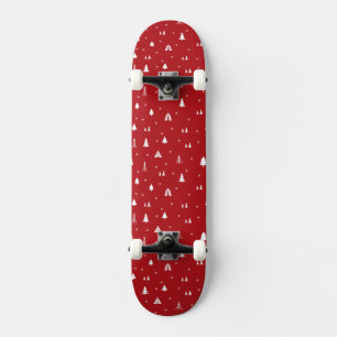 Arbres de Noël et Snowflakes Skateboard