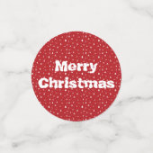 Arbres de Noël et Snowflakes Table Confetti (Petit recto)