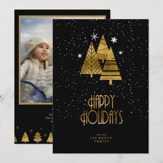 Arbres de Noël Modèle photo V2 Gold ID863 (Devant / Derrière)