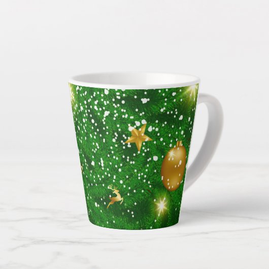 Arbres de Noël Mug de café géant (Angle droit)