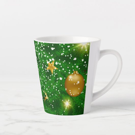 Arbres de Noël Mug de café géant (Droite)
