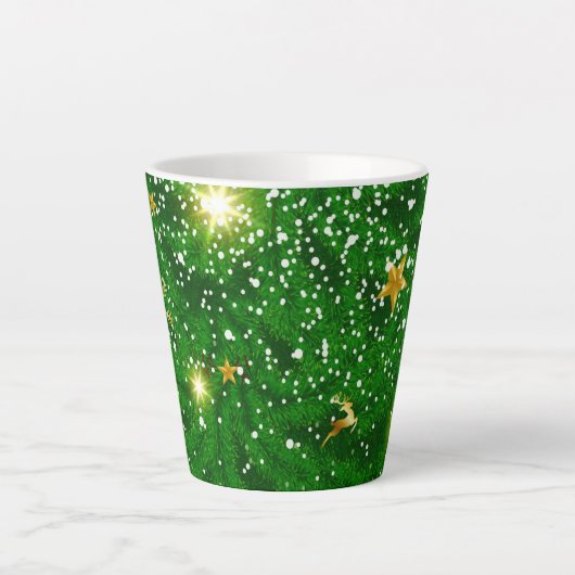 Arbres de Noël Mug de café géant (Devant)