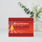 Arbres de Noël Nuances de carte postale rouge (Debout devant)