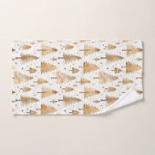 Arbres de Noël rustiques (Serviette à main)