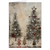 Arbres de Noël rustiques décorés (Devant)