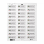 Arbres de Noël Rustiques Étiquette de Retour d'Adr (Feuille entière)
