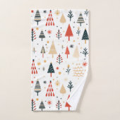 Arbres de Noël scandinaves Nordic (Serviette à main)