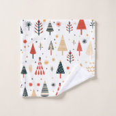 Arbres de Noël scandinaves Nordic (Gant de toilette)