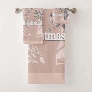 Arbres de Noël silhouette en rose blush bei