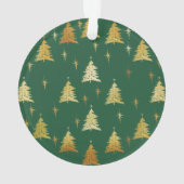 Arbres de Noël verts et dorés pour papi Photo (dos)