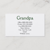 Arbres de séquoia de cartes de visite de (Dos)