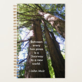Arbres de séquoias avec citation de Muir (Devant)