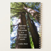 Arbres de séquoias avec citation de Muir (Dos)