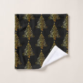 Arbres de vacances Black & Gold (Gant de toilette)