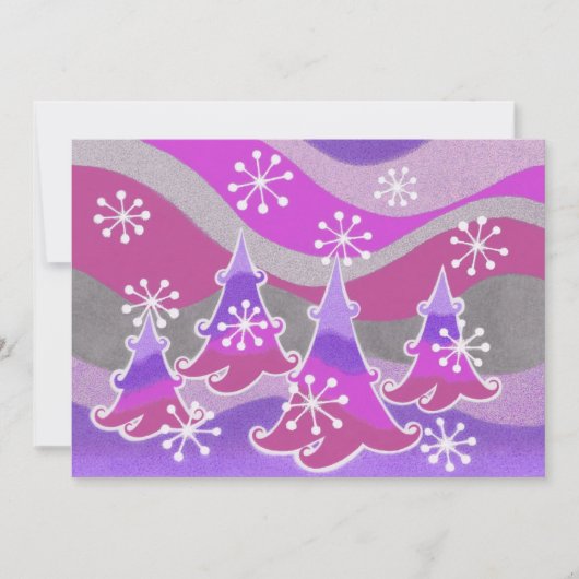 Arbres d'hiver Invitation violette (Devant)