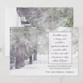 Arbres En Hiver Vacances De Neige Invitation (Devant / Derrière)