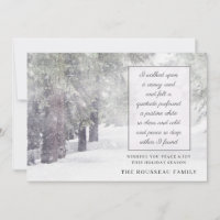 Arbres En Hiver Vacances De Neige Invitation
