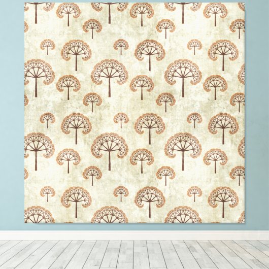 Arbres en toile étirée d'automne (Insitu (Plancher de Bois))