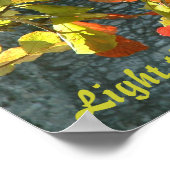 Arbres en verre tendu - Poster avec citation (Coin)