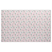 Arbres, fleurs, et tissu d'ours panda (Yard)
