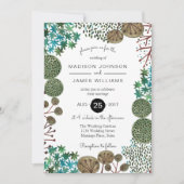Arbres Forêt Bois | Mariage | Invitation (Devant)