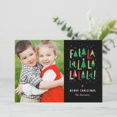 Arbres gaies Carte de vacances COULEUR ÉDITABLE (Debout devant)