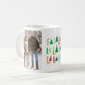 Arbres joyeux Noël Photo Mug (Devant gauche)