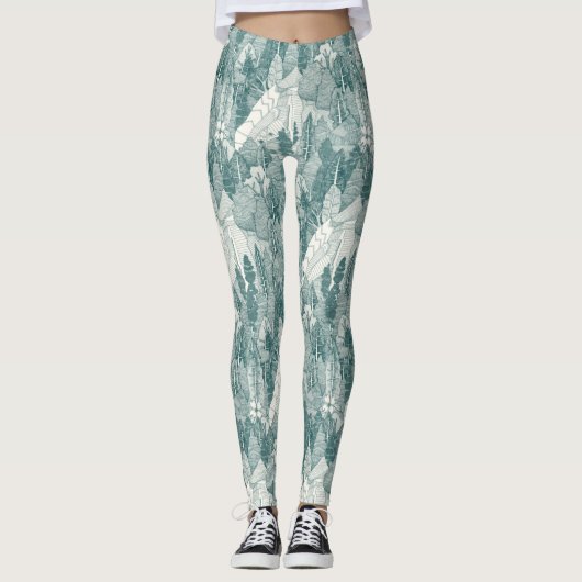 arbres leggings NC jade (Devant)