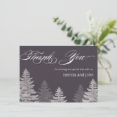 Arbres modernes de cartes de Merci de mariage (Debout devant)