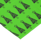 Arbres noirs verts Joyeux nappes de Noël (Angle)