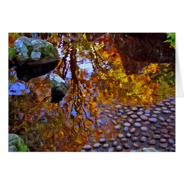 Arbres réfléchis - Carte (Devant horizontal)