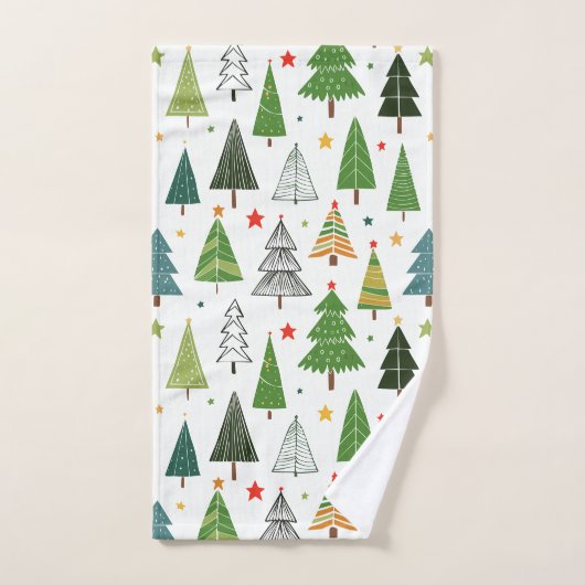 Arbres rétro (Serviette à main)