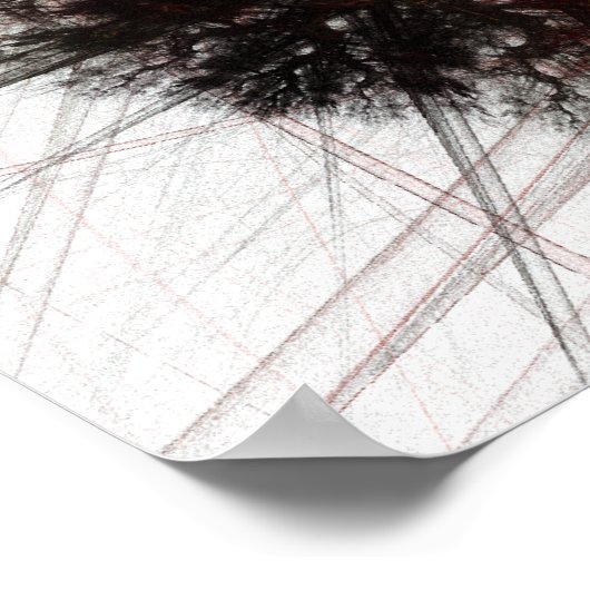 arbres rouges 1 [détail] énorme impression numériq (Coin)