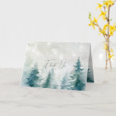 arbres rustiques forêt d'hiver mariage carte de re (Fleur jaune)