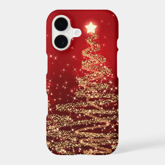 Arbres scintillants de Noël élégants Rouges
