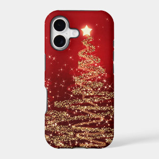 Arbres scintillants de Noël élégants rouges