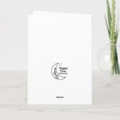 Arbres Sentinelles Vibrants, Carte de Vœux Abstrai (Dos)